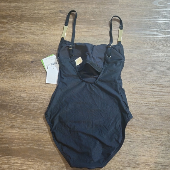 KATE SPADE Black One Piece Swimsuit MWT sz XS - Picture 4 of 10